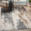 image:imageLUXE WEAVERS Euston Collection DBlueLBlue 8x10 Modern Abstract Area RugGrey