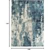 image:imageLUXE WEAVERS Euston Collection DBlueLBlue 8x10 Modern Abstract Area RugLight Blue
