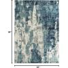 image:imageLUXE WEAVERS Euston Collection DBlueLBlue 8x10 Modern Abstract Area RugLight Blue