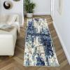image:imageLUXE WEAVERS Euston Collection DBlueLBlue 8x10 Modern Abstract Area RugLight Blue
