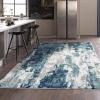 image:imageLUXE WEAVERS Euston Collection DBlueLBlue 8x10 Modern Abstract Area RugLight Blue