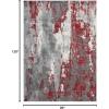 image:imageLUXE WEAVERS Euston Collection DBlueLBlue 8x10 Modern Abstract Area RugRed