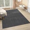 image:imageLUXE WEAVERS Modern Geometric Lines Ivory 9x12 Area RugCharcoal