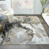image:imageLUXE WEAVERS Marble Swirl Abstract Area Rug Gray 5x7Smoke