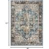 image:imageLUXE WEAVERS Moroccan Floral Vintage Red 6x9 Area RugBlue