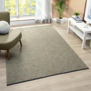 image:imageLUXE WEAVERS Modern Farmhouse Yellow 9x12 Washable Area Rug AntiSlip Diamond Pattern CarpetGreen