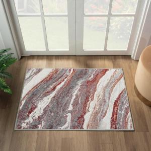image:imageLUXE WEAVERS Lagos Collection 7983 Abstract Brown 4x5 Art Deco Geometric Area RugRed