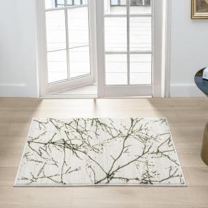 image:imageLUXE WEAVERS Modern Abstract Nature Cream Gray 8x10 Area Rug NonShedding CarpetGreen