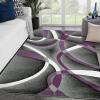 image:image2305 Geometric Abstract Yellow 5x7 Area Rugs for Living RoomPurple