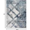 image:imageLUXE WEAVERS Lagos Collection 7926 Blue 4x5 Art Deco Area RugBlue