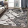image:imageLUXE WEAVERS Lagos Collection 7926 Blue 4x5 Art Deco Area RugGrey