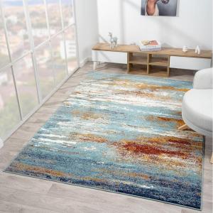 image:imageLUXE WEAVERS Beverly Collection 9131 Multi 5x7 Coastal Abstract Area RugMulti Color