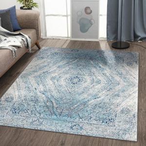 image:imageLUXE WEAVERS Pancras Collection 1093 Cream Blue 5x7 Abstract Area RugCream Blue