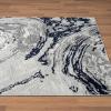 image:imageLUXE WEAVERS Marble Swirl Gold 2x8 Area RugBlue