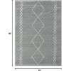 image:imageLUXE WEAVERS Daphnes Cream 9x12 Boho Moroccan Geometric Area Rug 2735Grey