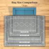 image:imageLUXE WEAVERS Daphnes Cream 9x12 Boho Moroccan Geometric Area Rug 2735Grey