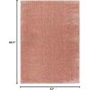 image:imageLUXE WEAVERS Fluffy Shag White 5x7 Area RugBlush