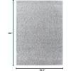 image:imageLUXE WEAVERS Fluffy Shag White 5x7 Area RugLight Gray