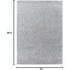 image:imageLUXE WEAVERS Fluffy Shag White 5x7 Area RugLight Gray