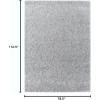 image:imageLUXE WEAVERS Fluffy Shag White 5x7 Area RugLight Gray