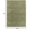 image:imageLUXE WEAVERS Fluffy Shag White 5x7 Area RugLight Green