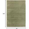 image:imageLUXE WEAVERS Fluffy Shag White 5x7 Area RugLight Green