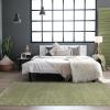 image:imageLUXE WEAVERS Fluffy Shag White 5x7 Area RugLight Green