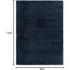 image:imageLUXE WEAVERS Fluffy Shag White 5x7 Area RugNavy