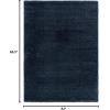 image:imageLUXE WEAVERS Fluffy Shag White 5x7 Area RugNavy
