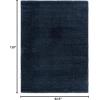 image:imageLUXE WEAVERS Fluffy Shag White 5x7 Area RugNavy