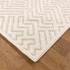 image:imageLUXE WEAVERS Geometric Shapes Cream 6x9 Area Rug Modern CarpetCream