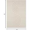 image:imageLUXE WEAVERS Modern Geometric Cream 2x3 Area RugCream