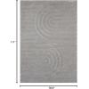 image:imageLUXE WEAVERS Modern Geometric Cream 2x3 Area RugSilver