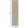image:imageLUXE WEAVERS Modern Geometric Dots Cream 2x8 Area RugTaupe