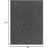 image:imageLUXE WEAVERS Modern Geometric Wave Cream 2x8 Area RugAnthracite