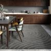 image:imageLUXE WEAVERS Modern Geometric Wave Cream 2x8 Area RugAnthracite