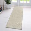 image:imageLUXE WEAVERS Modern Geometric Wave Cream 2x8 Area RugCream