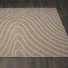 image:imageLUXE WEAVERS Modern Geometric Wave Cream 2x8 Area RugTaupe