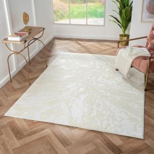 image:imageLUXE WEAVERS Abstract Textured Marble Swirl Cream 5x7 Area RugCream