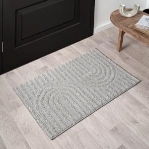 image:imageLUXE WEAVERS Modern Geometric Cream 2x3 Area RugSilver