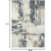 image:imageLUXE WEAVERS Camellia Collection 1660 Beige 5x7 Distressed Abstract Area RugBlue