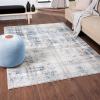 image:imageLUXE WEAVERS Distressed Plaid Abstract Modern Farmhouse Blue 5x7 Area RugBlue
