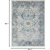 image:imageLUXE WEAVERS Euston Collection 8060 Blue 5x7 Modern Oriental Area RugIvory