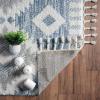 image:imageLUXE WEAVERS Ibiza Collection 7898 Black 5x7 Moroccan Area RugBlue