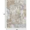 image:imageLUXE WEAVERS Modern Abstract High Low Texture Area RugAnthracite8X10Beige