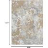 image:imageLUXE WEAVERS Modern Abstract High Low Texture Area RugAnthracite8X10Beige