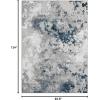 image:imageLUXE WEAVERS Modern Abstract High Low Texture Area RugAnthracite8X10Blue