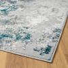 image:imageLUXE WEAVERS Modern Abstract High Low Texture Area RugAnthracite8X10Turquoise