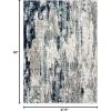 image:imageLUXE WEAVERS Modern Distressed Abstract Blue 2x3 Area RugBlue