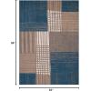 image:imageLUXE WEAVERS Modern Plaid Blue 8x10 Area RugBlue